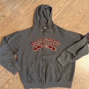 Gray Beale Street Memphis Hoodie